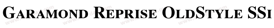 Garamond Reprise OldStyle SSi Bold Small Caps字体转换